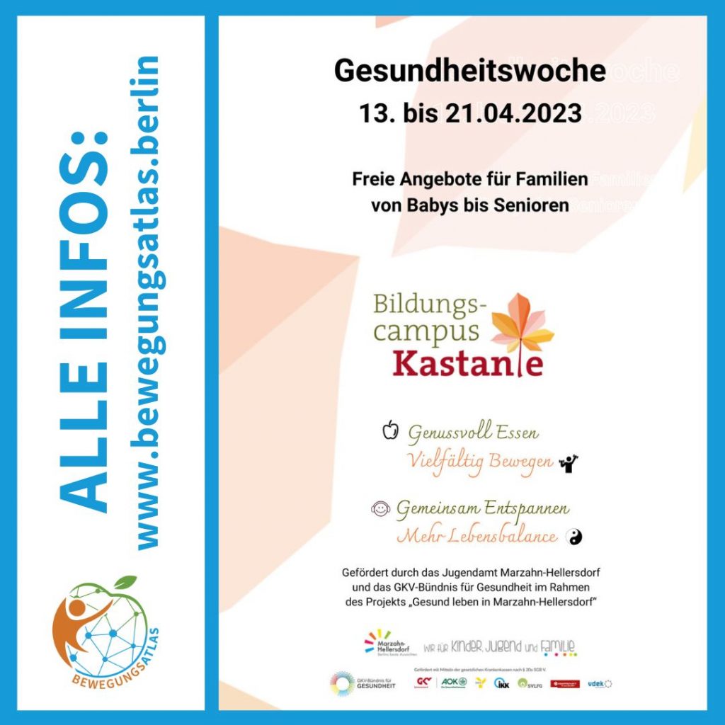 Gesundheitswoche vom 13. bis 21. April