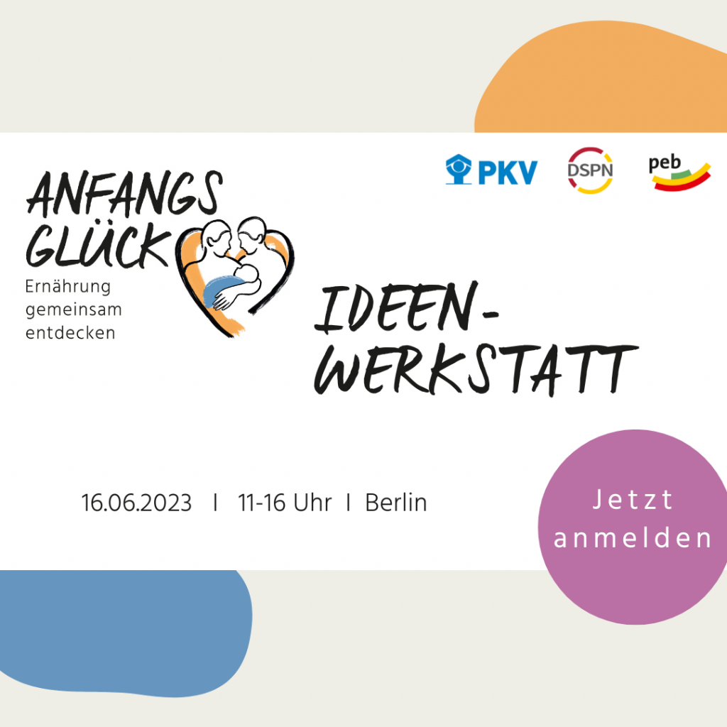 Anfangsglück-Ideenwerkstatt: Einladung zum Kick-off-Event