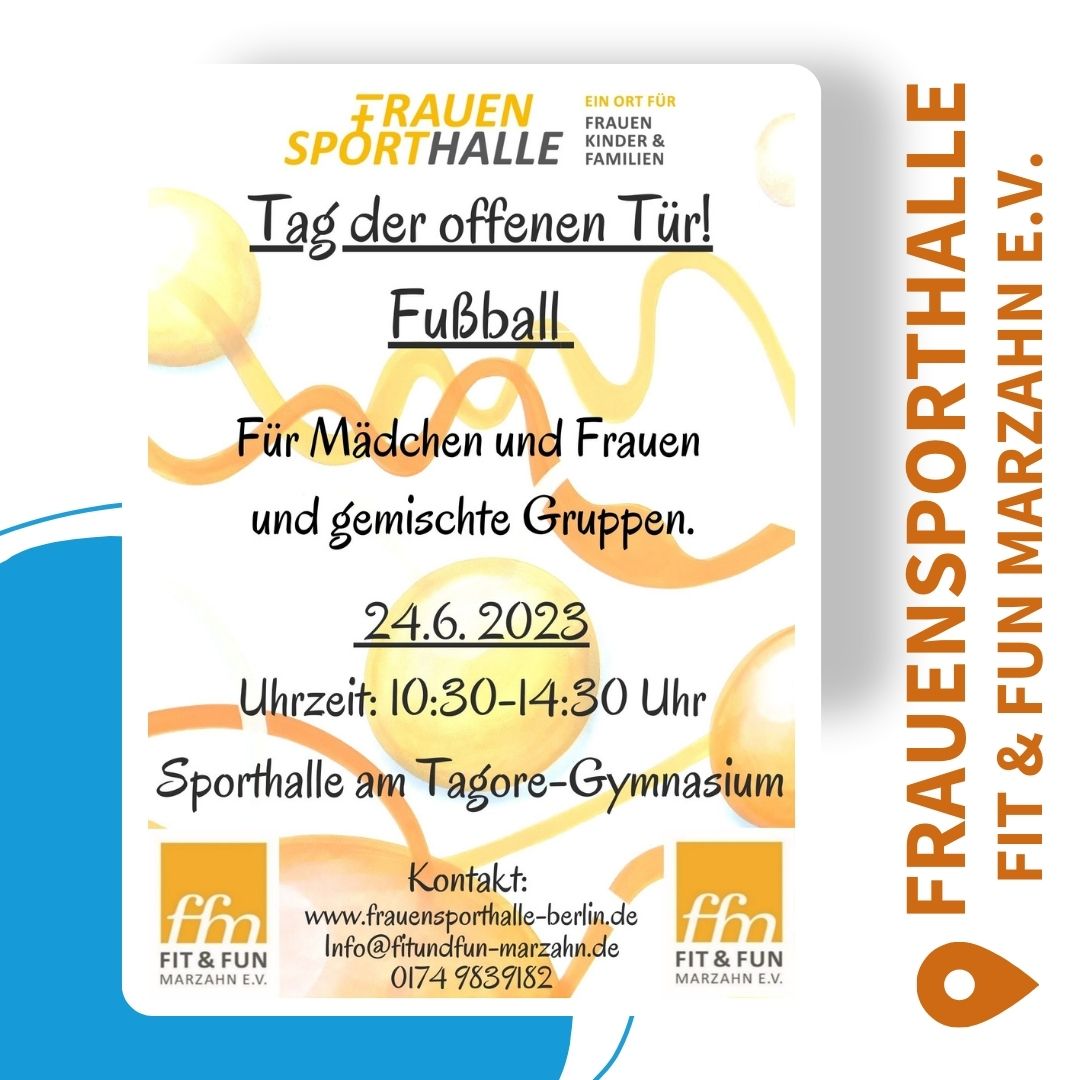 FRAUENSPORTHALLE - Tag der offenen Tür! - Fußball