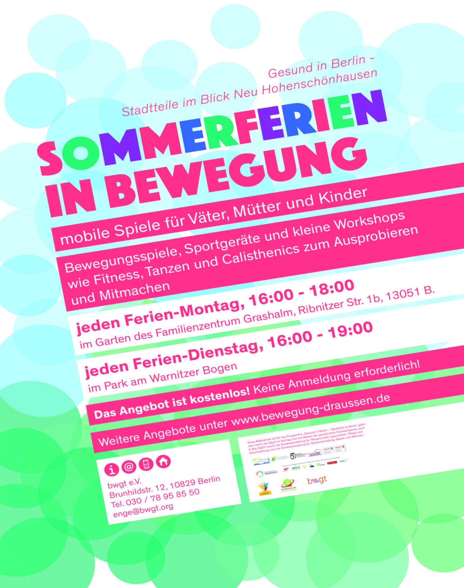 Sommerferien in Bewegung