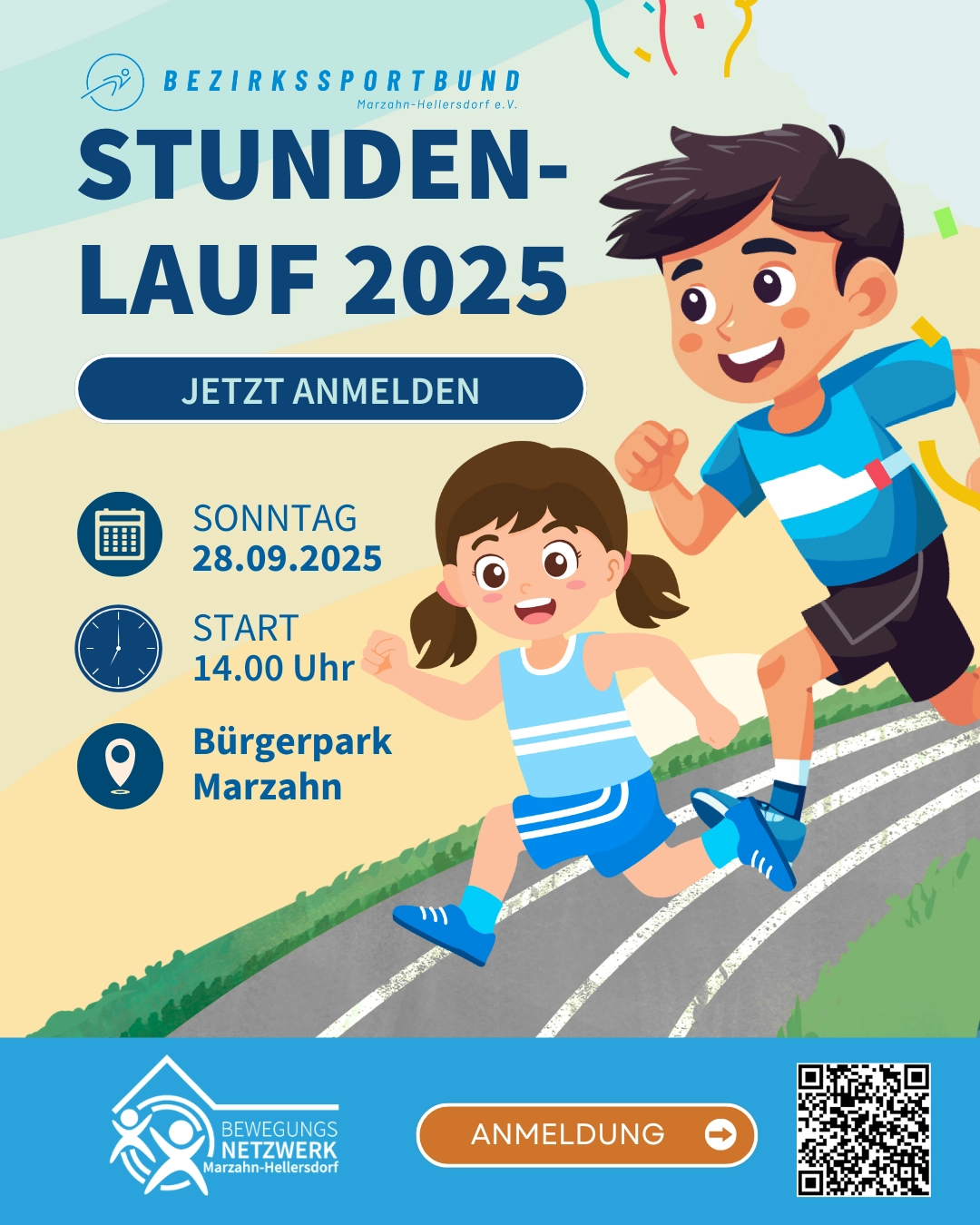 Der große Stundenlauf 🏃‍♀️ im Bürgerpark Marzahn!