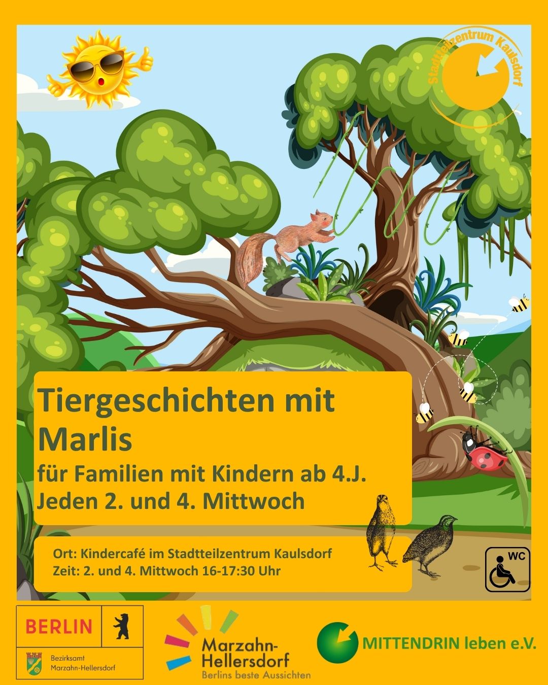 tiergeschichte im Kindercafé im Stadtteilzentrum Kaulsdorf