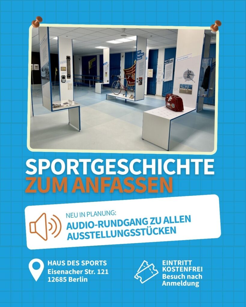 Beitragsbild Audiorundgang Sportmuseum blick ins museum