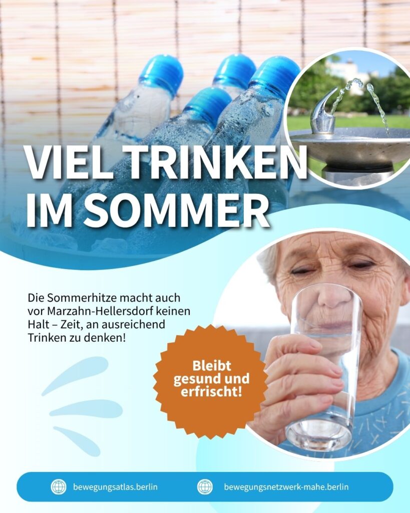 Beitragsbild Viel Trinken plakat