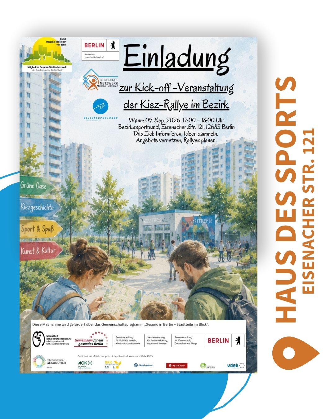 Beitragsbild Kickoff Kiezralley plakat